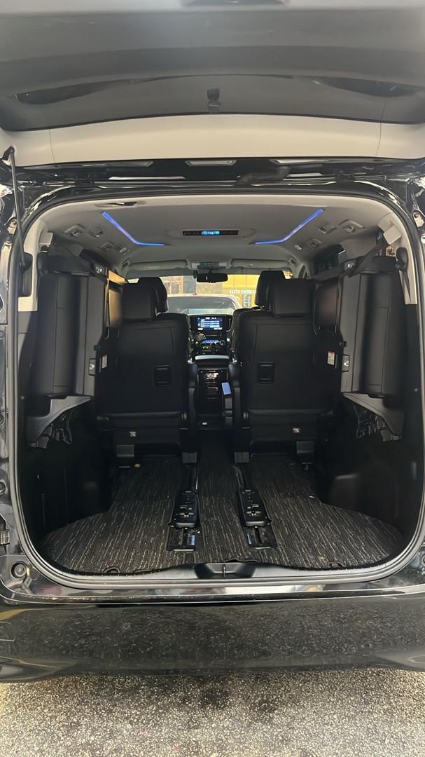 Rear access view showing the Ellrae MPV seating and rear cabin space